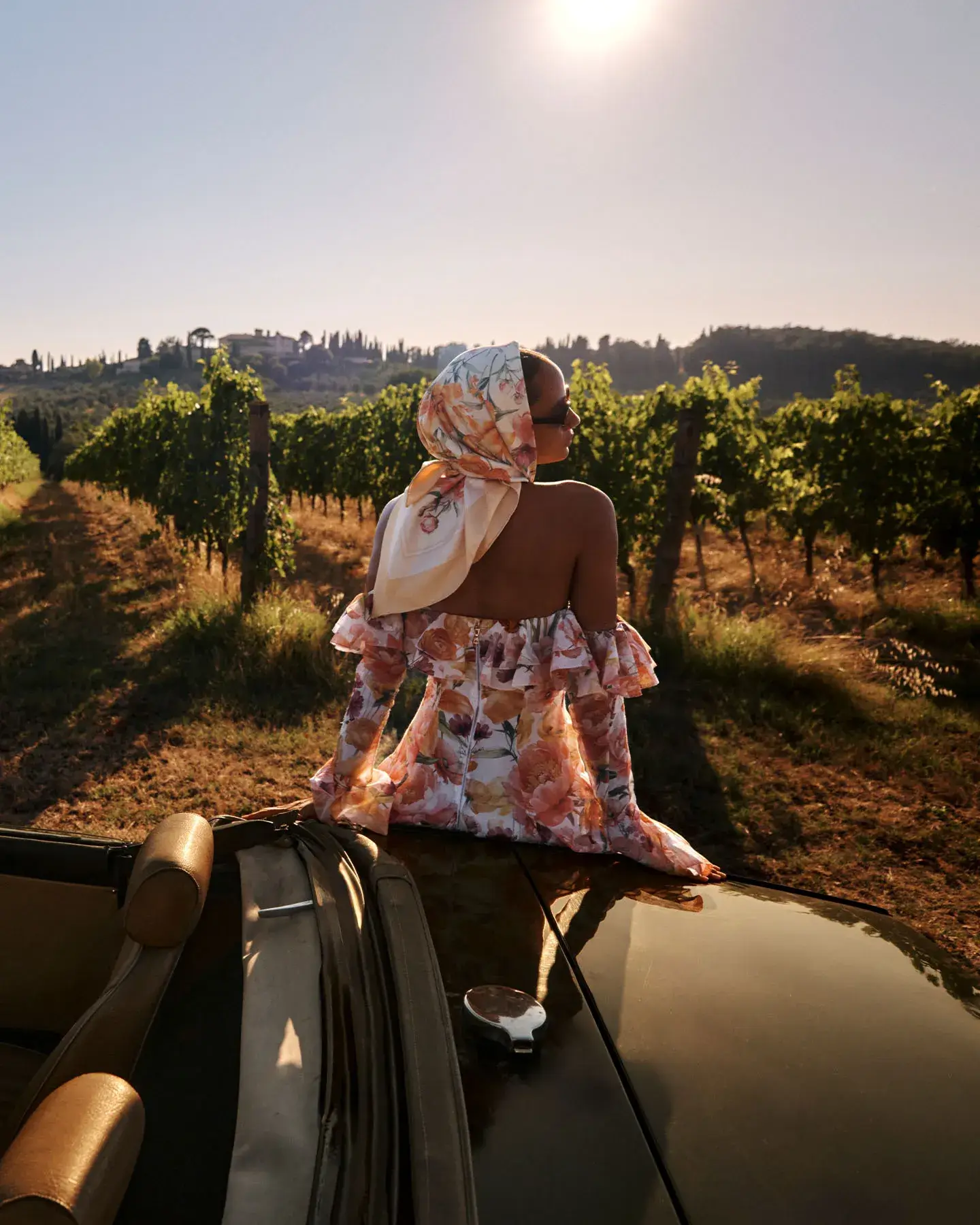 Peach Lilies Scarf - Image 3